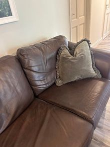 3 x Real leather couches