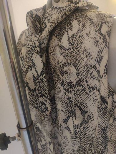 River Island Grey Snake Print High Neck Tiered Playsuit size UK10 EU36 Perfect condition Postage included