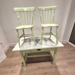 farmhouse table and chairs