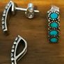 Silver  set with turquoise, Hallmarked Image 4