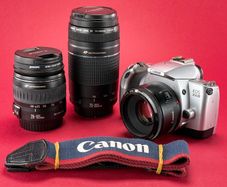Canon EOS 300v film camera bundle