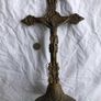 Large Brass Crucifix Image 3