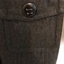 dark grey wool blend coat size 12 Image 4