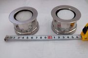 Set Of 2 Crome Night Light Cndle Holder