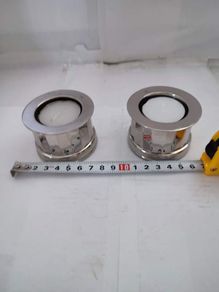 Set Of 2 Crome Night Light Cndle Holder