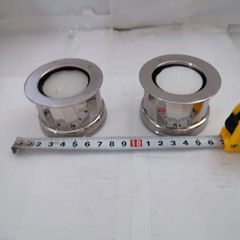 Set Of 2 Crome Night Light Cndle Holder