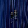 Pleated halter neck dress Image 4