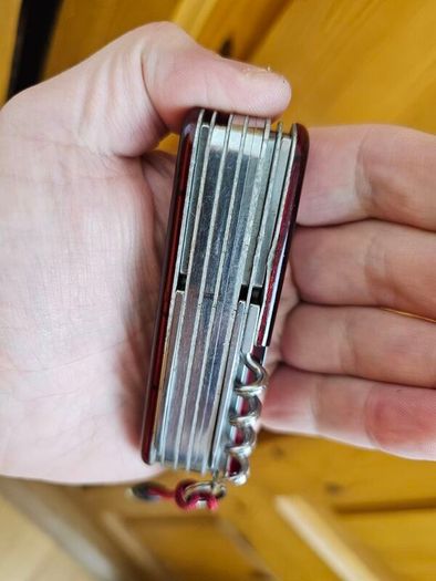 Vintage 1980s Victorinox Champion Discontinued Collectable Swiss Army Knife 91mm