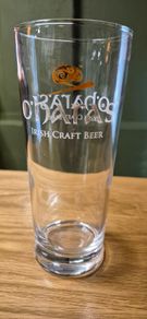 O'Haras Irish craft beer pint glasses used