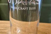 O'Haras Irish craft beer pint glasses used
