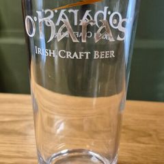 O'Haras Irish craft beer pint glasses used