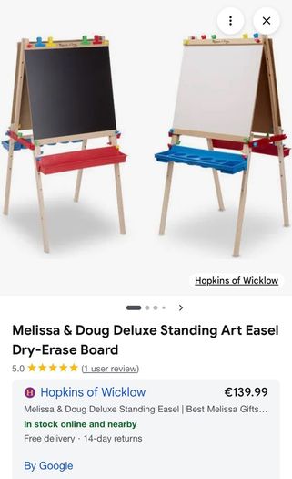Melissa &Doug double sided easel whiteboard