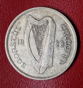 Ireland 1928 Silver Half Crown coin