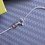 Amberta 925 Sterling Silver 1.1 mm Curb Chain Necklace 14" Image 3