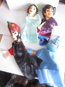 4X Disney Aladdin  Hand Puppets