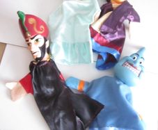 4X Disney Aladdin  Hand Puppets