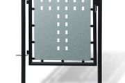 Black Single Door Fence Gate 100 x 150 cm