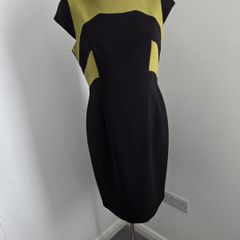 Never worn. Beautiful Size 12 Debenhams Petite collection olive green and black suit