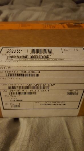 Cisco Aironet 1041N Standalone Wireless-N Access Point (300Mbps) AIR-AP1041N-E-K9
