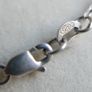 Vintage Sterling Silver 925  Sister,  Necklace with White Sapphire length 16" - 8,9g Image 10