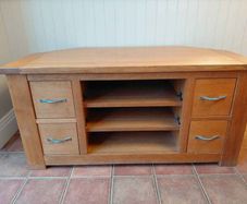 Solid Oak TV Unit
