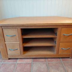 Solid Oak TV Unit