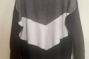 XL Booohoo jumper grey, white and black