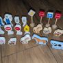Large collection of wooden train tracks Image 7