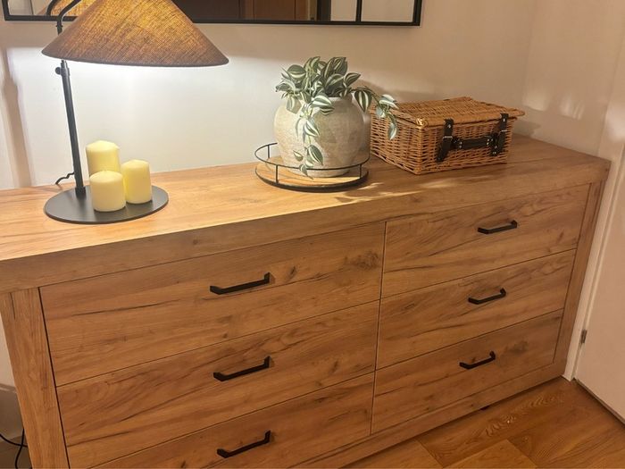 3+3 Drawer Chest Jysk Lintrup Oak