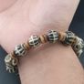 Antique Burmese Pumtek Pyu & Stripe Pattern Agate Bead Bracelet Image 4
