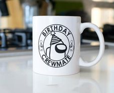 Birthday Crewmate, Among Us mug great gift present idea