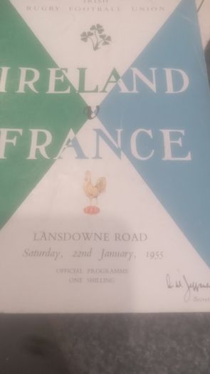 Rare Irish Rugby Programmes