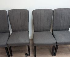 Dark grey chairs