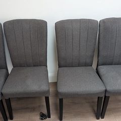 Dark grey chairs