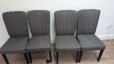 Dark grey chairs