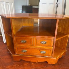 Solid Wood TV Stand / Corner Unit with Drawers & Storage
