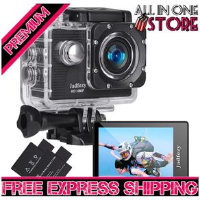 Action Camera FHD 1080P 12MP, 98FT/30M Underwater Waterproof Camera with 2 Rechargeable Batteries (FREE SHIPPING)