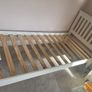 White wooden single bed Image 2
