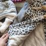 Next baby girl wool winter coat 2-3 leopard print free hats gloves Image 4