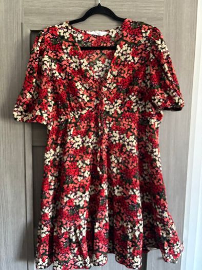 Floral print mini dress - size XL