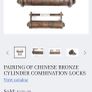 Unusual Vintage Brass & Copper combination Lock Image 6