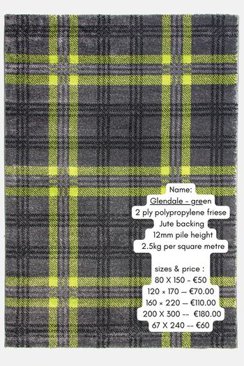 Tartan design rugs - free shipping