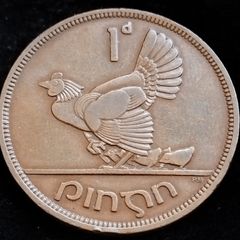 Ireland - 1940 - 1 Penny - Irish 1d - Pingin - KM.11 - [2085]