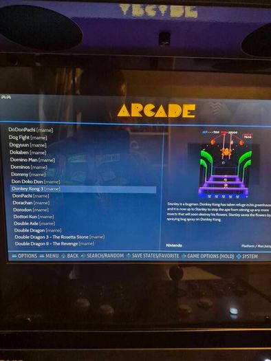 Retro arcade game with all the favourites