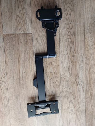 Heavy-duty adjustable monitor/display mounting arm in very good condition.