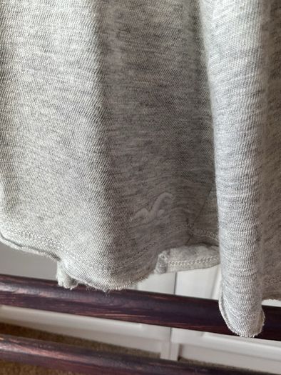 cami grey open back Hollister top size large
