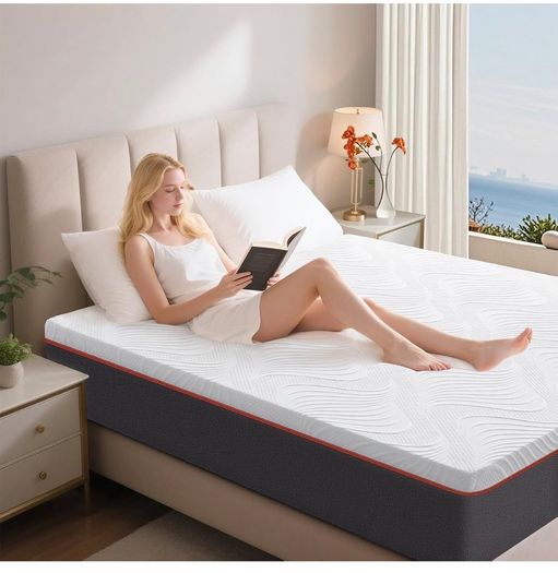 King Memory Foam Mattress, Cooling 5ft Kingsize Mattresses, Medium Firm, with Removable Cover, 150X200X20cm