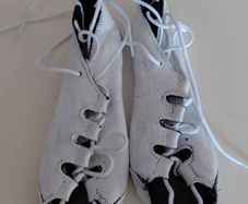 Used White Irish dancing shoes