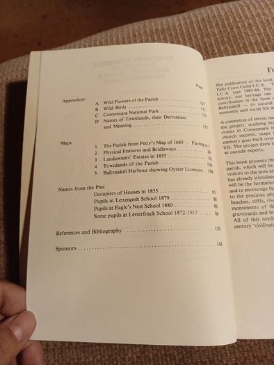 1985 1st Ed Portrait of a Parish. Ballynakill. Connemara. Ireland. Vintage.