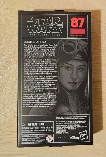 Star Wars Doctor Aphra 6" Scale Black Series New & Unopened